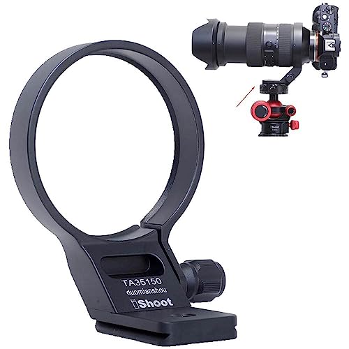 Metal Tripod Mount Ring Lens Collar Compatible with Tamron 35-150mm f/2-2.8 Di III VXD A058 E Mount, Lens Support Holder Bracket Bottom is Arca-Swiss Fit Quick Release Plate Feature Dovetail Groove