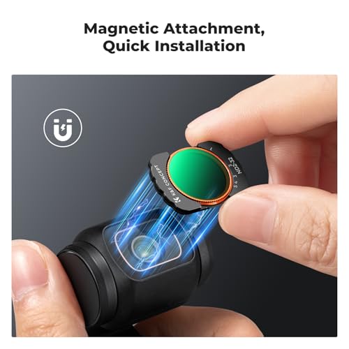 K&F CONCEPT Magnetic Variable ND&CPL& Black Diffusion 1/4 Filter Set CPL+ ND2-32 + ND32-512 + Black Diffusion 1/4
