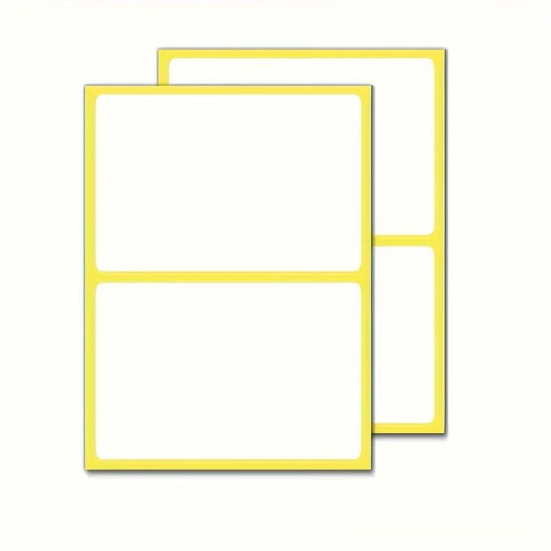 30 Sheets of Stickers, 3.07x4.65 Inch Price Labels, Self-Adhesive Folder Label Sticker, Matte White 1 Sheet/2pcs