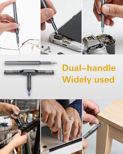 Bomivoi 71-in-1 magnetic ratchet screwdriver set with T-handle and interchangeable bits