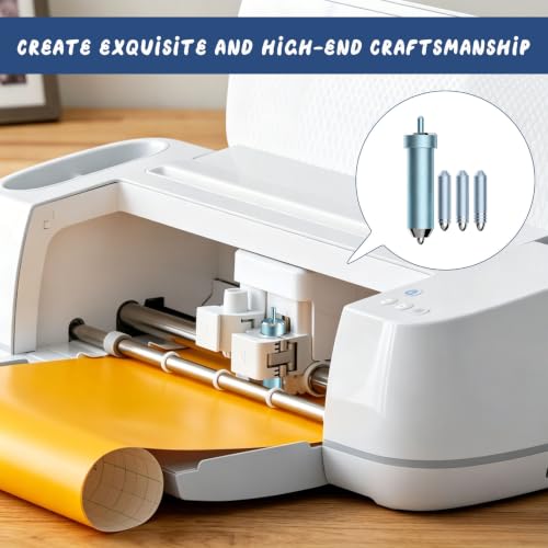 Engraving Tool and Foil Transfer Kit for Cricut, 4PCS Blue Foil Transfer Set for Cricut Maker and Maker 3, Creating Metallic Accents for DIY Crafts, Adding 3D Effects to Home Decor Projects