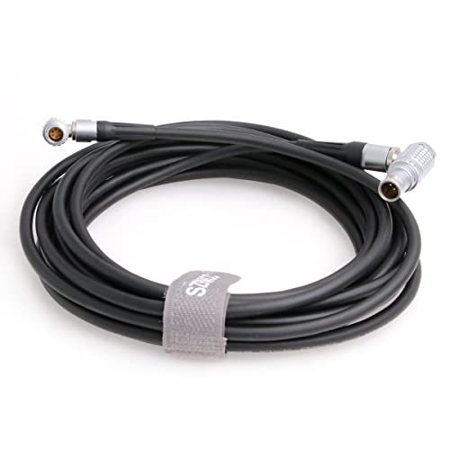 SZRMCC Extended Wired Control Cable for DJI Ronin Tethered Control Handle 6 Pin to 6 Pin Communication Expansion Port for DJI Ronin RS2 (5m, Right Angle 6 Pin-Right Angle 6 Pin) 5m