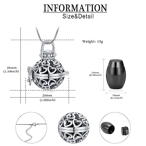 Lantern Urn Necklace for Ashes Lantern Hollow Flower Cremation Jewelry Stainless Heart Memorial Keepsakes Ash Pendant for Men Women Blue