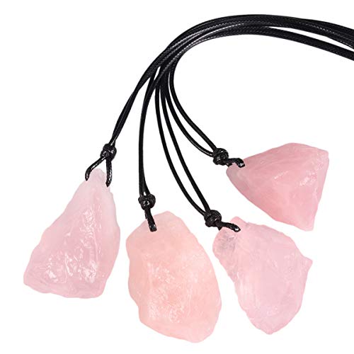 TUMBEELLUWA Natural Gemstone Necklace Raw Healing Crystal Jewelry Women Men