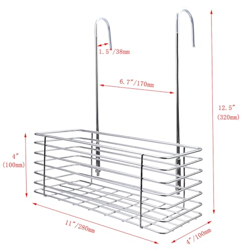 Hanging Shower Rack, Bathroom Storage Rack, Single Layer, Silver