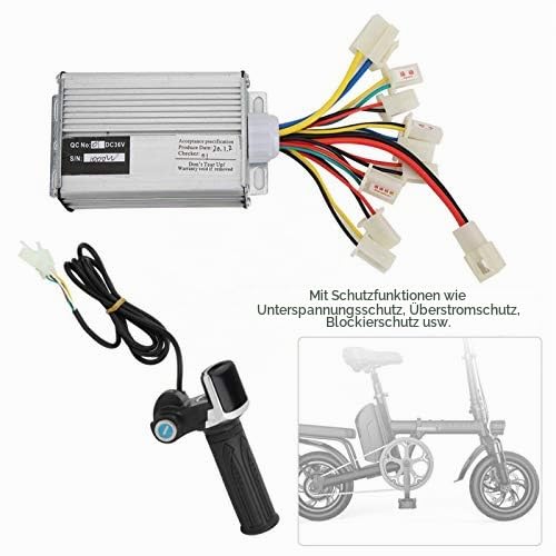 Keenso Motor Control Box 36V 1000W Speed Controller Multifunctional Throttle Handle for Electric Scooter E Bicycle Tricycle