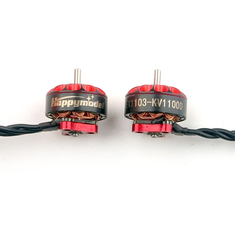 [Australia - AusPower] - Happymodel EX1103 11000KV Brushless Motor for Mobula8 Drone, Shaft Diameter 1.5mm Mobula 8 Drone Motor FPV Models DIY Accessories(11000KV 2PCS) 