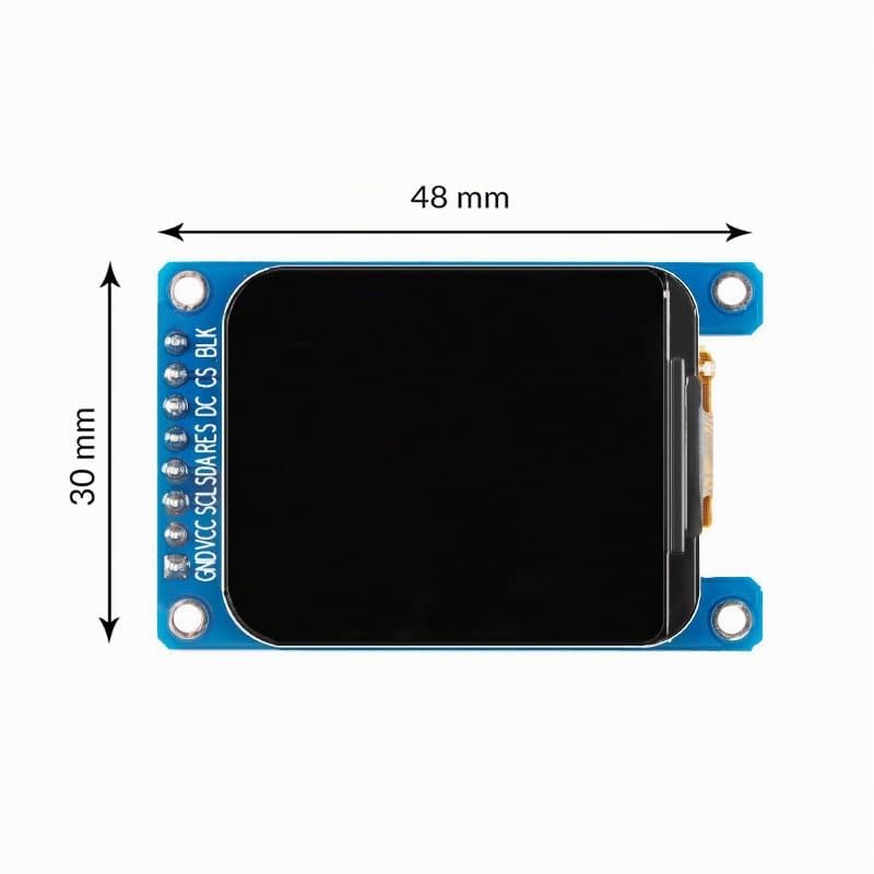 Gerui Pack of 2 1.69 Inch Color Module TFT 240 × 280 SPI | Interface display high definition IPS LCD ST7789 driver