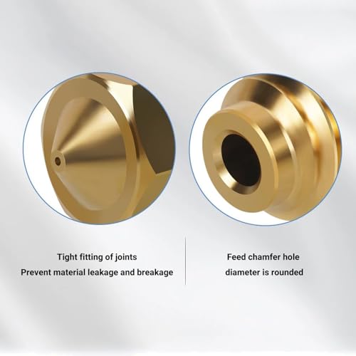 KOYOFEI 20PCS Brass Nozzle Kit for Kobra 2, 3D Printer Accessories 8PCS 0.4mm, 3PCS 0.2mm, 0.6mm, 0.8mm, 1.0mm Brass Nozzles Kit for Kobra 2 Neo, Kobra 2 Pro/Plus/Max Kobra 2 Brass