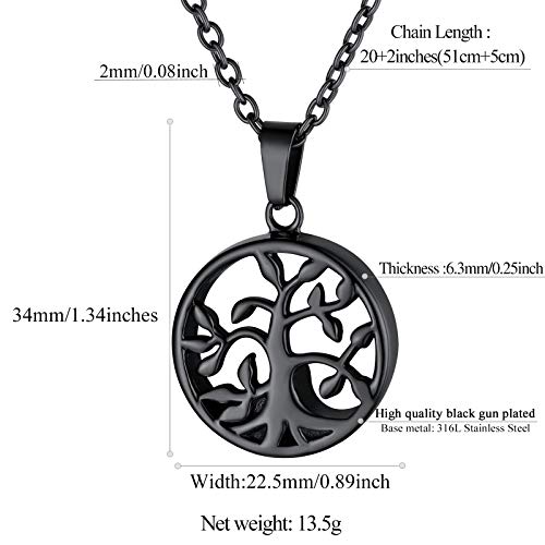 Tree Of Life Ashes Necklace Memorial Jewelry Urn Neckless for Ashes