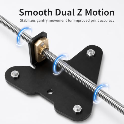 QWORK® Dual Z-Axis Upgrade Kit Compatible with Ender3, Ender-3S, Ender-3 Pro, Ender 3V2, Ender 3 Neo, Ender 3 V2 Neo 3D Printers - Enhance Stability and Precision