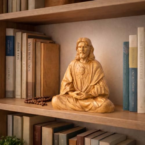 Jesus Christ Statue, Catholic Gifts Women and Men, Meditation Accessories, Christian Decor, Religious Gifts, Small Jesus Figurine, Spiritual and Zen Decor