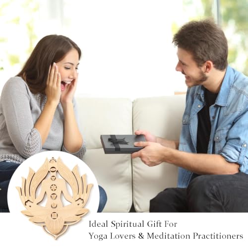 OULIGET Yoga Meditation Ornament Wood Wall Art,Zen Home Decoration Large Wood