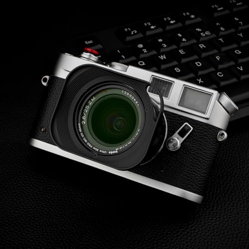 Haoge LH-ZV03P Lens Hood for Carl Zeiss Distagon T 2.8/21 21mm f2.8 ZM, C Biogon T 4.5/21 21mm f4.5 ZM, 2.8/25 25mm f 2.8 ZM, 2.8/28 28mm f2.8 ZM, C Sonnar T 1.5/50 50mm f1.5 ZM Hollow Out Designed [Square - Black - Hollow Out Designed]
