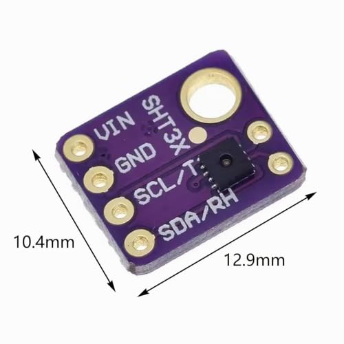 Set of 3 SHT31-D Temperature and Humidity Sensors | 2.4-5.5VDCDigital Outdoor Temperature and Humidity Sensor Module IIC I2C Interface (SHT31-D)