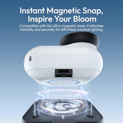 ULANZI IN07 Mini Magnetic LED Fill Light for Insta360 Go Ultra 5600K CRI≥95 1 Pcs-For Insta360 GO Ultra