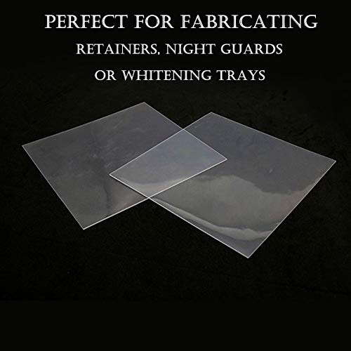 [Australia - AusPower] - 20 Sheets 1.0MM Dental Hard Splint, Thermoforming Materials for Vacuum Forming Machine 5''x 5'' 1.0 MM 