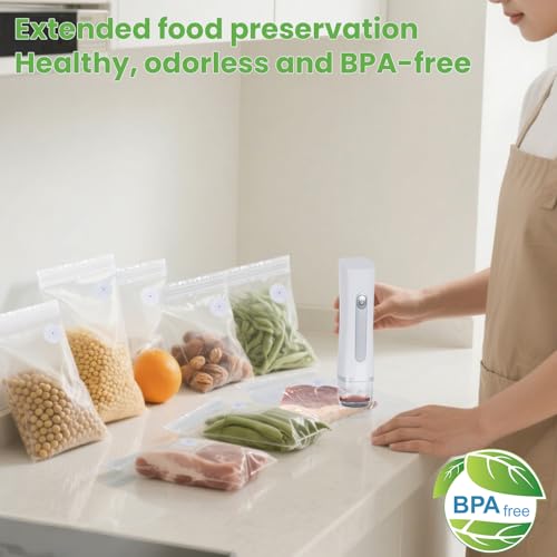 Reusable Vacuum Seal Bags, BPA-Free Food-Grade, Leakproof & Odor-Resistant, Freezer & Microwave Safe, Heavy-Duty Clear Bags for Meat, Seafood, Snacks, Dry Goods, 30 Pack (11.81" x 13.39") 30 XLarge Bags (12x14 in)