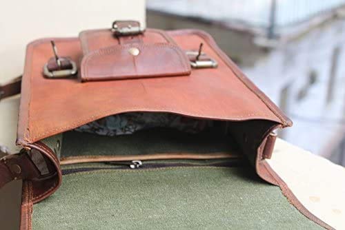 [Australia - AusPower] - Vintage Tablet Genuine Vintage Leather ipad/tab/Kindle Satchel Crossbody Shoulder Bag 11 Inch 