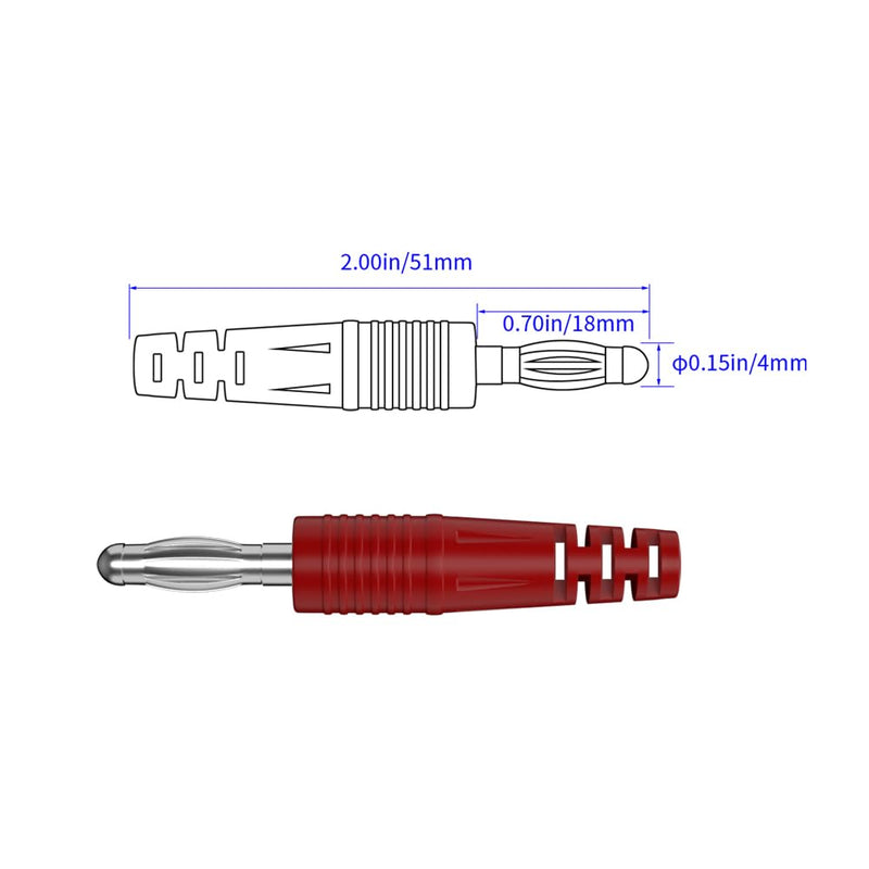 [Australia - AusPower] - BNC Male Plug to Banana Socket Oscilloscope Accessory Set, Test Lead Kit(7pcs) 