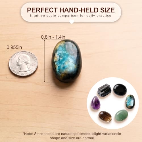 Spiritual Protection Crystal Set - 6 Healing Stones Spiritual Protection Crystal Set