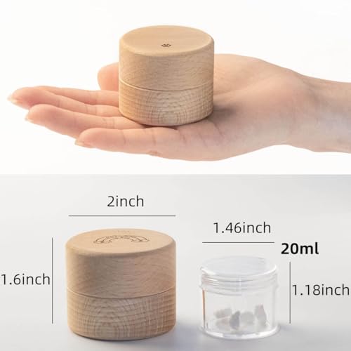 2PCS Pet Urns for Dog or Cat Ashes, Pet Hair Keepsake Box, Wooden Pet Cremation Urns, Mini urns for pet Ashes, Wooden Pet Fur Memorial Box Pet Loss Gifts Memorial Gifts (Heart Shape) Heart