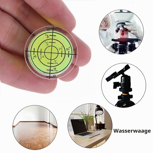 13 Pcs Mini Spirit Level Round Bubble Level with Precision Level Bubble for Camera Tripod, Camping Equipment and DIY Supplies