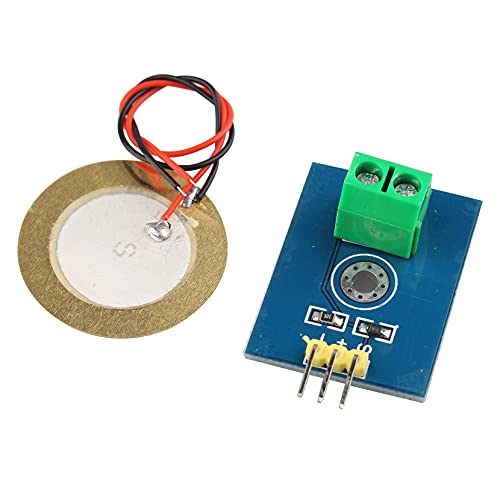 Analogue Ceramic Piezo Vibration Sensor Module 3.3 V 5 V Compatible with Arduino DIY Kit, Pack of 5