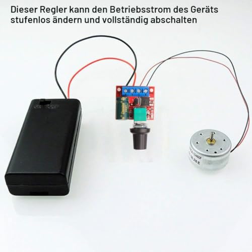 Gebildet PWM Motor Speed Controller, DC 5V-35V 5A Adjustable Reversible, DC 6V 12V 24V 35V Variable Voltage Regulator Dimmer Controller Switching with Switch Function and LED Display Pack of 2