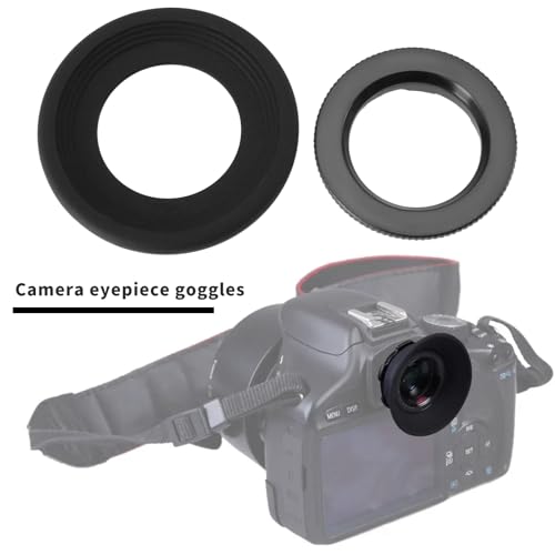 The Lord of the Tools 2PCS Rubber Camera Viewfinder Eyecup Camera Eyepiece Dust Protection Eyecup Compatible with Nikon DK-17 D6 D5 D4 D3 D700 D800 DF D2H D2X D2Xs D2Hs