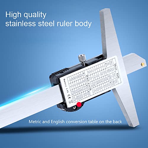 Oudtinx digital depth caliper electronic ruler, 200mm digital calipers with LCD display