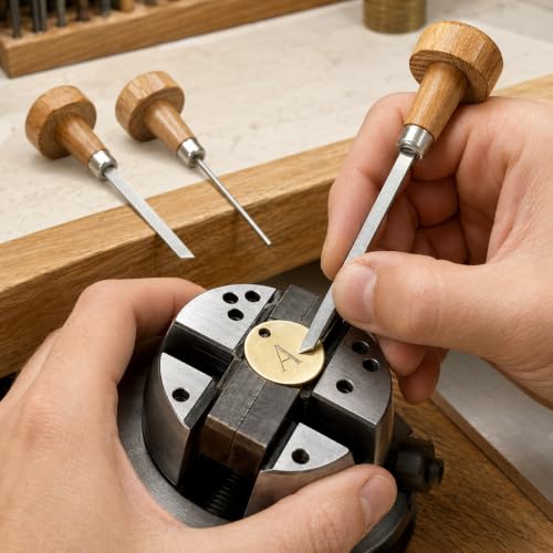 6 Piece High Speed Steel Stone Setting Graver Set for Jewelry Engraving