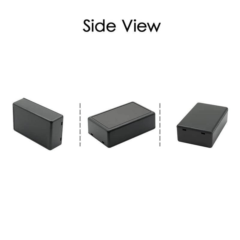 [Australia - AusPower] - LeMotech 5 Pieces Plastic Project Box ES Junction Case for Electronic Project, Black 3.15 x 1.97 x 1.02 inch (80 x 50x 26 mm) 3.15" x 1.97" x 1.02"(5pc) 