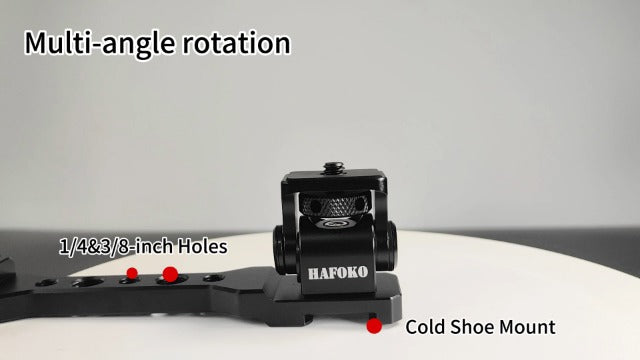 Aluminum Monitor Mount Phone Handle Compatible for DJI RS5-RS2 Serie Gimbal