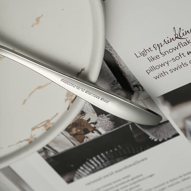 Set of 6 Dinner Forks, 18/10 Stainless Steel, Elegant Design, Utensils for Kitchen, Hotel and Resturant, Dishwasher Safe