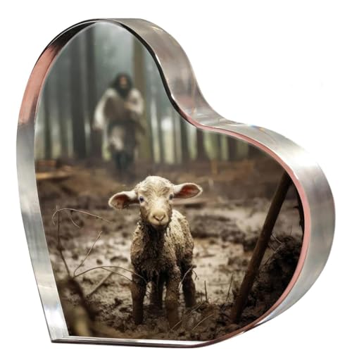 Christian Gift for Women, Jesus and Lamb Baptism Thank You Easter Gift Bapstism Gift
