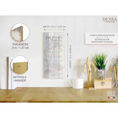 DEXSA Footprints…New Horizons Wood Plaque | Made in the USA