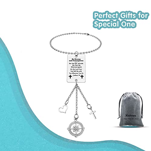 Christian Gifts Hanging Ornament Car Rear View Mirror Hanging Accessories Inspirational Religious Gifts Christmas Birthday Baptism Gift Christian Gift for Women Men