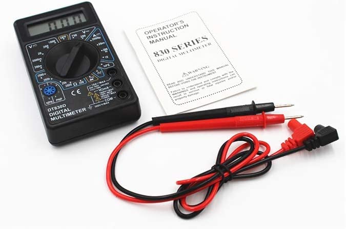 [Australia - AusPower] - DT-830D Digital Multimeter with Buzzer Square Wave Output Voltage Ampere Ohm Tester Probe DC AC LCD Overload Protection 