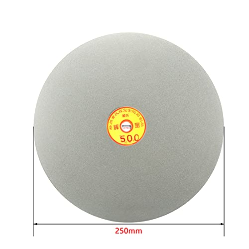 uxcell 10-inch 500 grit diamond coated flat lap grinding and sanding disc wheel