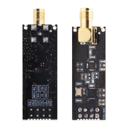 NRF24L01 + PA + LNA Wireless Transceiver Module, QIQIAZI RF Transceiver Radio Module with SMA Antenna 2.4G 1100 m Compatible with Arduino (Pack of 3)