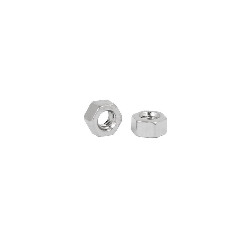 [Australia - AusPower] - uxcell M1.4 x 1.5mm Nickel Plated Hexagon Hex Nuts Fasteners Silver Tone 100PCS 