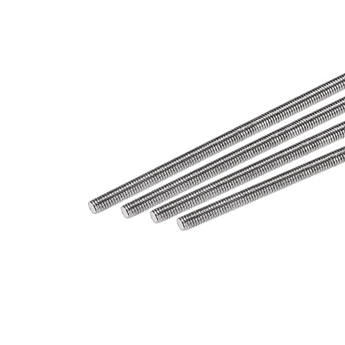 uxcell M3 x 500mm fully threaded rod, 304 stainless steel, right-hand threads, 5-piece set
