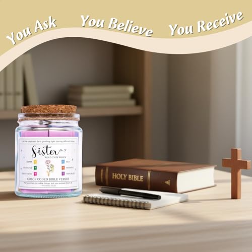Bible Verse Jar for Sister – 92 Faith Scriptures Bible For Sister