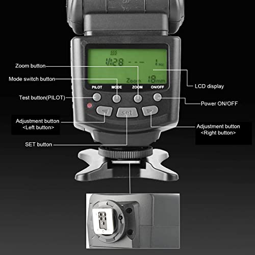 Meike MK430C E-TTL Camera Flash Speedlite with LCD Display for Canon Camera