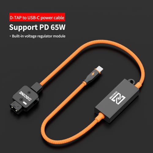 ZGCINE DT-PD D-Tap to USB-C PD Bidirectional Charger Cable 65W