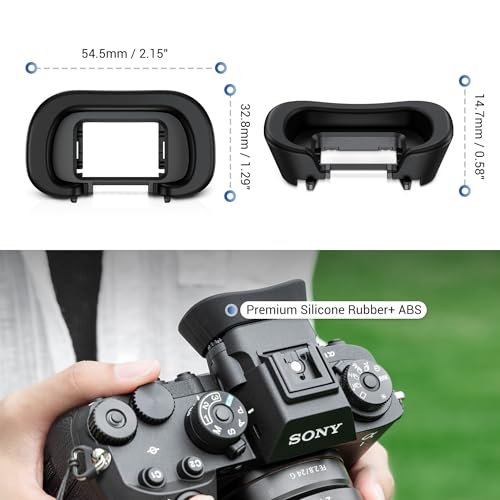 2 Pack FDA-EP21L Soft Silicone Camera Eyepiece Eyecup + A7IV A7RV Eyecup Eyepiece, Camera Viewfinder Eyeshade