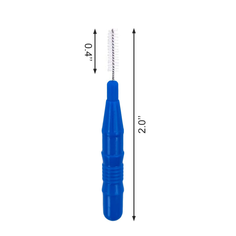 [Australia - AusPower] - 50pcs Soft Interdental Brush Teeth Dental Picks Floss Brush Refill Flosser Toothpick Cleaners Cleaning Tool - Blue 