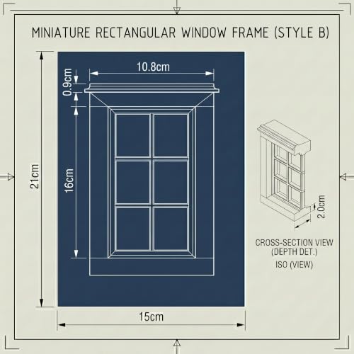 Handheld Viewfinder with Built-in Comp Window for Photographers (B) B