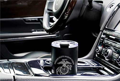 Military Gift Shop Marine Corps 20oz Insulated Tumbler-Double-Walled Stainless Steel Travel Cup-Durable & Leakproof-Disabled Vet Owned Business USMC 20oz Tumbler 20 Ounces